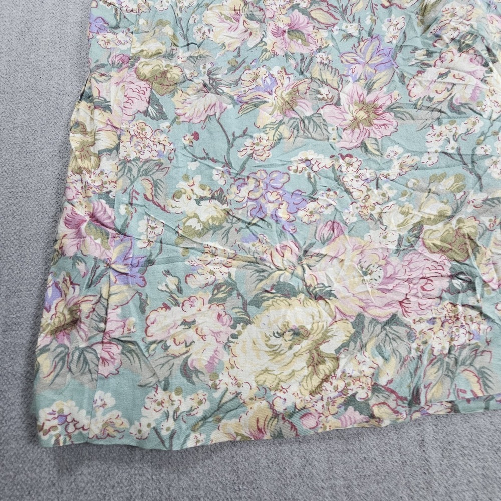 Vintage Agenda USA Women's Floral Midi Romantic Pocket Skirt Size 8 - Picture 5 of 14